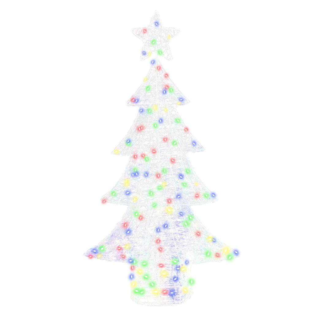 Weihnachtsbaum mit 160 LEDs Mehrfarbig 150 cm Acryl
