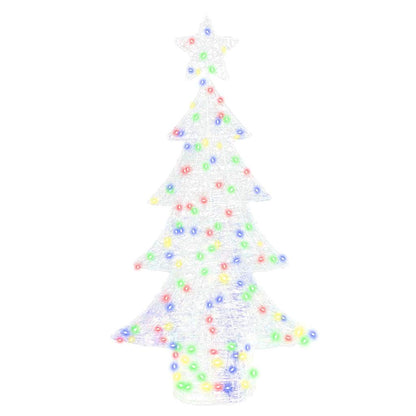 Weihnachtsbaum mit 160 LEDs Mehrfarbig 150 cm Acryl