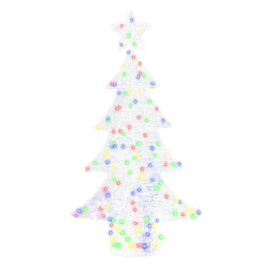 Weihnachtsbaum mit 160 LEDs Mehrfarbig 150 cm Acryl