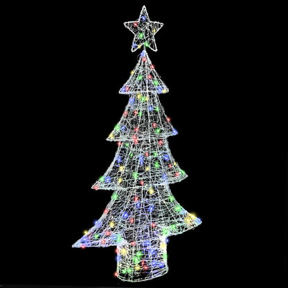 Weihnachtsbaum mit 160 LEDs Mehrfarbig 150 cm Acryl