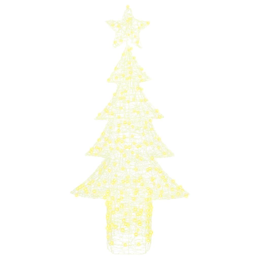 Weihnachtsbaum mit 240 LEDs Warmweiß 180 cm Acryl