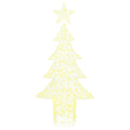 Weihnachtsbaum mit 240 LEDs Warmweiß 180 cm Acryl