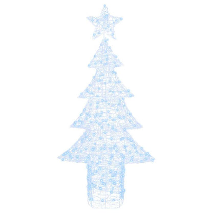 Weihnachtsbaum mit 240 LEDs Kaltweiß 180 cm Acryl