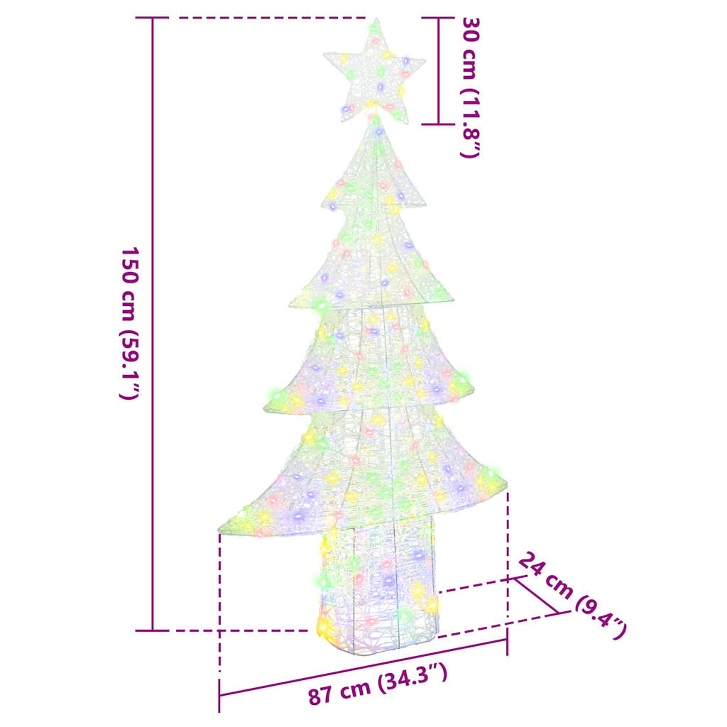 Weihnachtsdekoration Mehrfarbig 180 cm