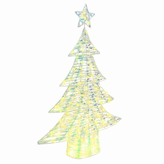 Weihnachtsbaum mit 120 LEDs Warmweiß 120 cm PET