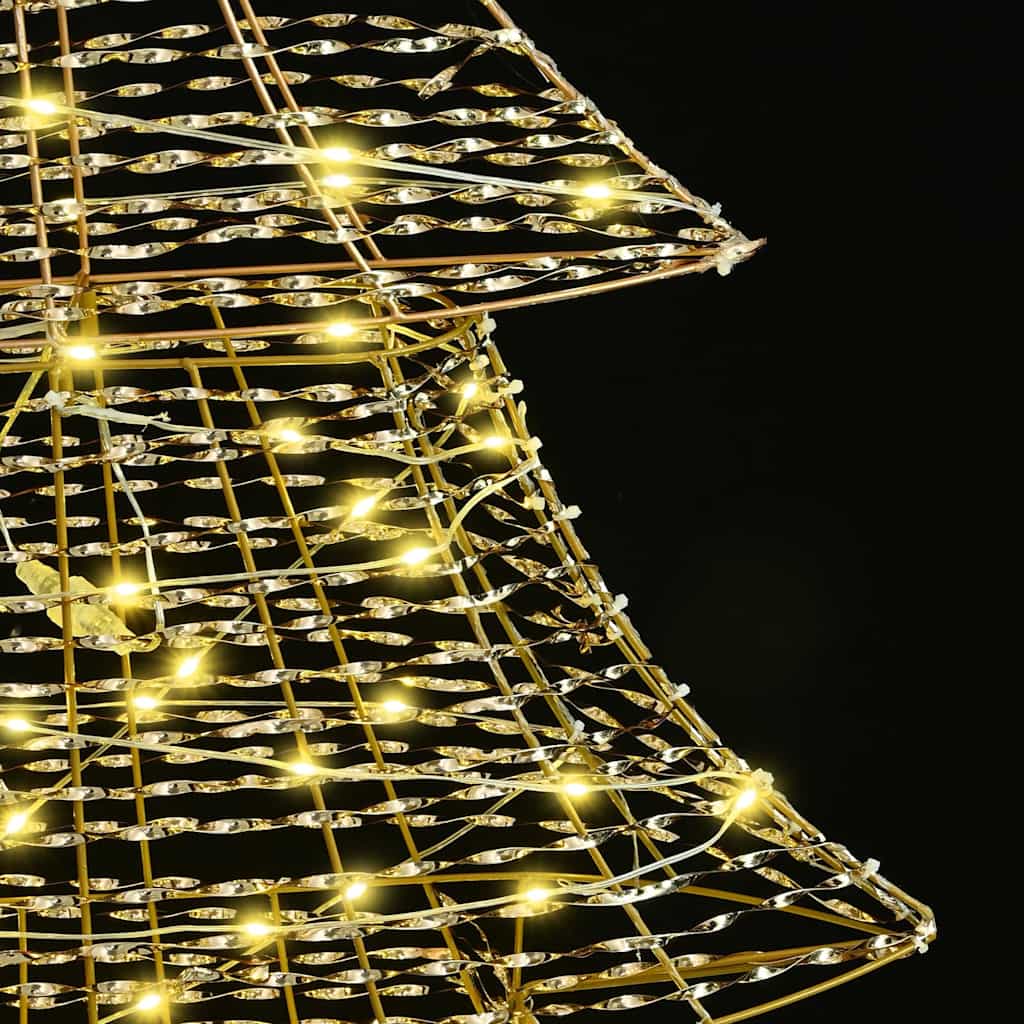 Weihnachtsbaum mit 240 LEDs Warmweiß 180 cm PET