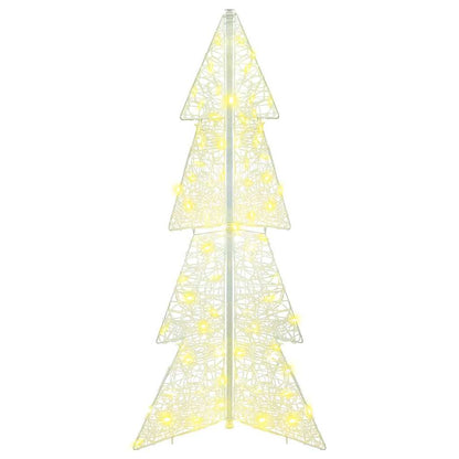 Weihnachtsbaum mit 100 LEDs Warmes Weiß 120 cm Acryl