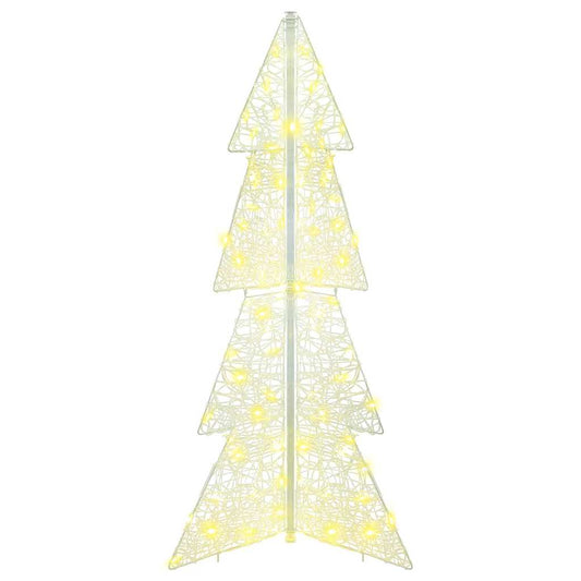 Weihnachtsbaum mit 100 LEDs Warmes Weiß 120 cm Acryl