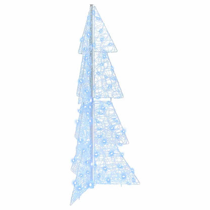 Weihnachtsbaum mit 100 LEDs Kalter Weiß 120 cm Acryl