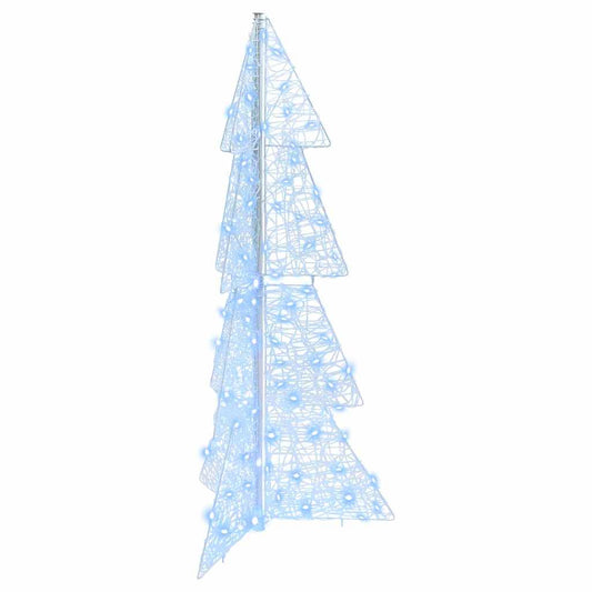 Weihnachtsbaum mit 100 LEDs Kalter Weiß 120 cm Acryl