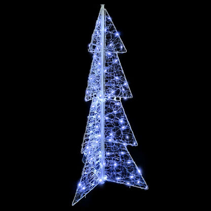 Weihnachtsbaum mit 100 LEDs Kalter Weiß 120 cm Acryl