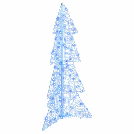 Weihnachtsbaum mit 100 LEDs Blau 120 cm Acryl