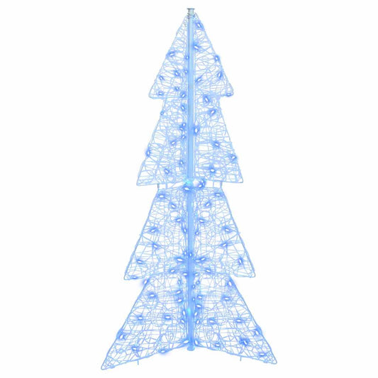 Weihnachtsbaum mit 100 LEDs Blau 120 cm Acryl