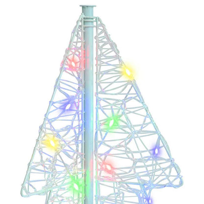 Weihnachtsbaum mit 100 LEDs Mehrfarbig 120 cm Acryl