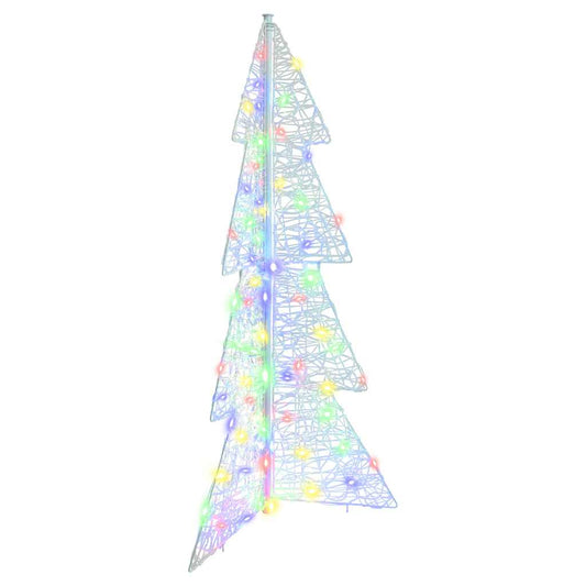 Weihnachtsbaum mit 100 LEDs Mehrfarbig 120 cm Acryl