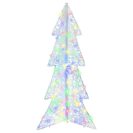 Weihnachtsbaum mit 100 LEDs Mehrfarbig 120 cm Acryl