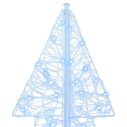 Weihnachtsbaum mit 160 LEDs Kalter Weiß 150 cm Acryl