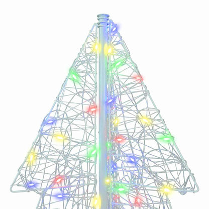 Weihnachtsbaum mit 160 LEDs Mehrfarbig 150 cm Acryl