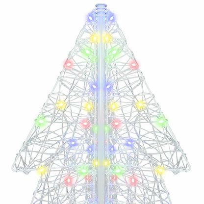 Weihnachtsbaum mit 240 LEDs Mehrfarbig 180 cm Acryl