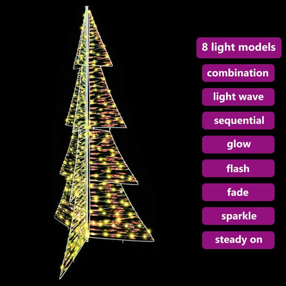 Weihnachtsbaum mit 240 LEDs Warmes Weiß 180 cm PET