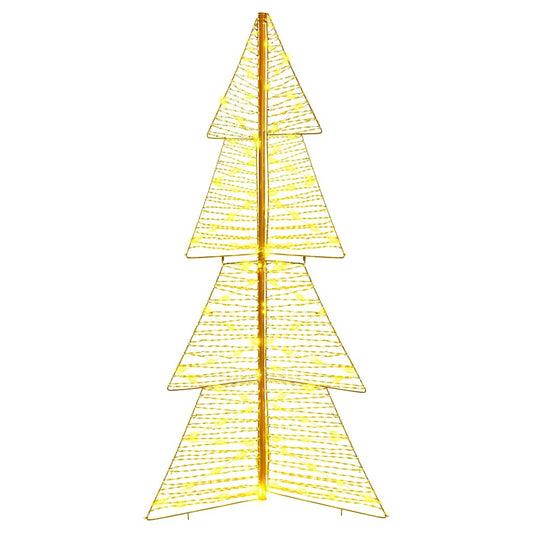 Weihnachtsbaum mit 160 LEDs Warmes Weiß 150 cm PET