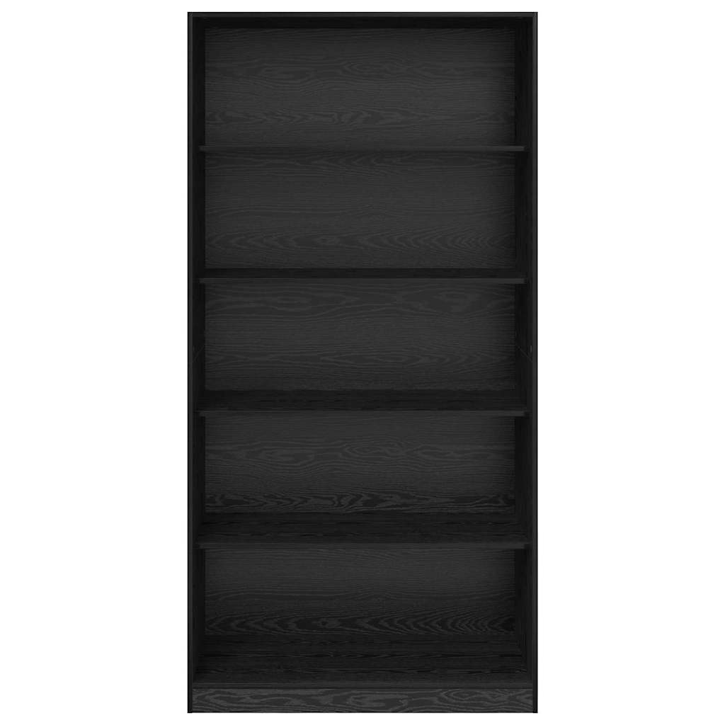 Kleiderschrank mit Regal Schwarz Eichen-Optik 100 x 50 x 200 cm