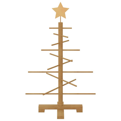 Holz Weihnachtsbaum mit Ständer Braun 75 cm Bambus