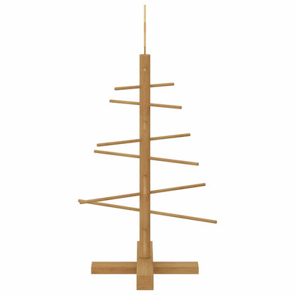 Holz Weihnachtsbaum mit Ständer Braun 75 cm Bambus