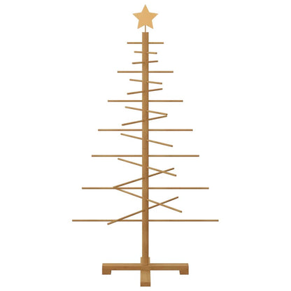 Holz Weihnachtsbaum mit Ständer Braun 125 cm Bambus