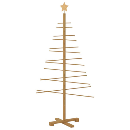 Holz Weihnachtsbaum mit Ständer Braun 150 cm Bambus