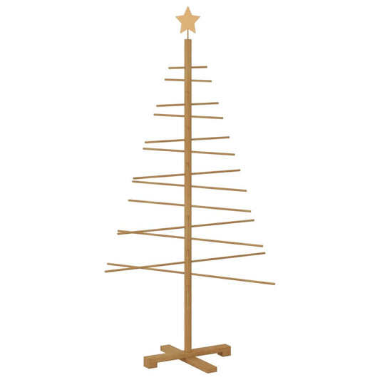 Holz Weihnachtsbaum mit Ständer Braun 150 cm Bambus