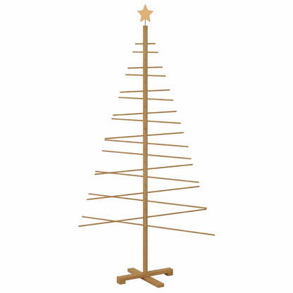 Holz Weihnachtsbaum mit Ständer Braun 180 cm Bambus