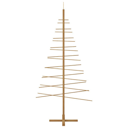 Holz Weihnachtsbaum mit Ständer Braun 210 cm Bambus