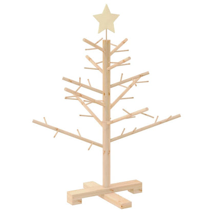 Holz Weihnachtsbaum mit Ständer Natur 75 cm Massivholz Kiefer