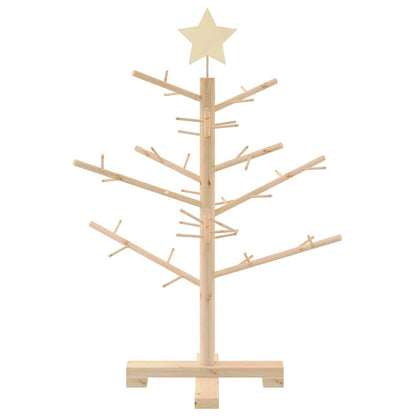 Holz Weihnachtsbaum mit Ständer Natur 75 cm Massivholz Kiefer