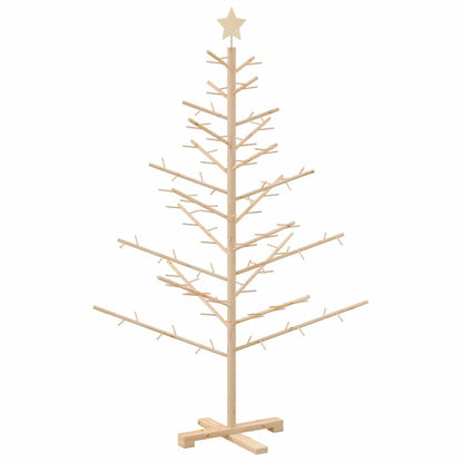 Holz Weihnachtsbaum mit Ständer Natur 150 cm Massivholz Kiefer