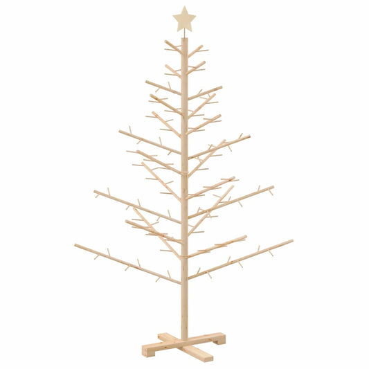 Holz Weihnachtsbaum mit Ständer Natur 150 cm Massivholz Kiefer