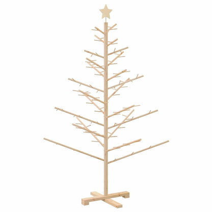 Holz Weihnachtsbaum mit Ständer Natur 150 cm Massivholz Kiefer