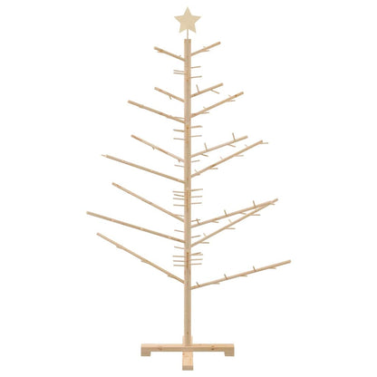 Holz Weihnachtsbaum mit Ständer Natur 150 cm Massivholz Kiefer