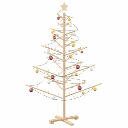Holz Weihnachtsbaum mit Ständer Natur 150 cm Massivholz Kiefer