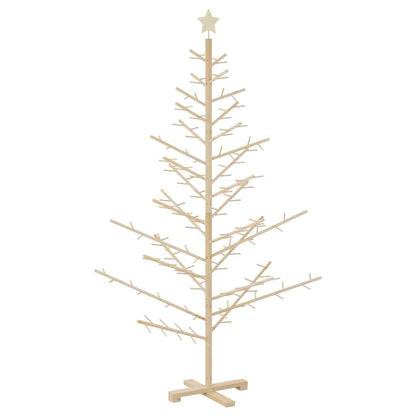 Holz Weihnachtsbaum mit Ständer Natur 180 cm Massivholz Kiefer
