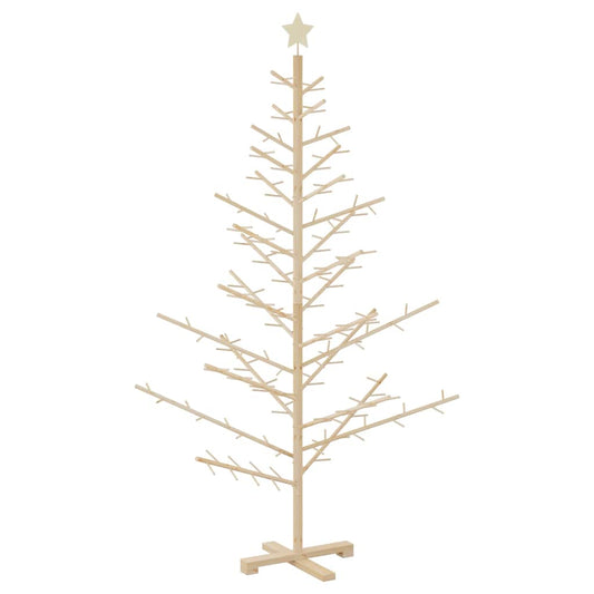 Holz Weihnachtsbaum mit Ständer Natur 180 cm Massivholz Kiefer