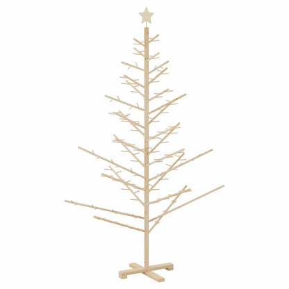 Holz Weihnachtsbaum mit Ständer Natur 180 cm Massivholz Kiefer