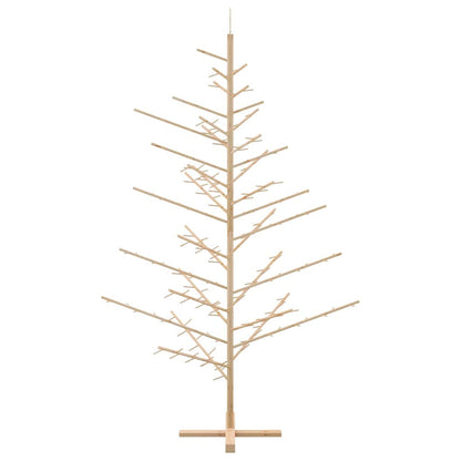 Holz Weihnachtsbaum mit Ständer Natur 210 cm Massivholz Kiefer