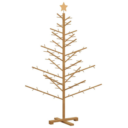 Holz Weihnachtsbaum mit Ständer Braun 150 cm Massivholz Kiefer