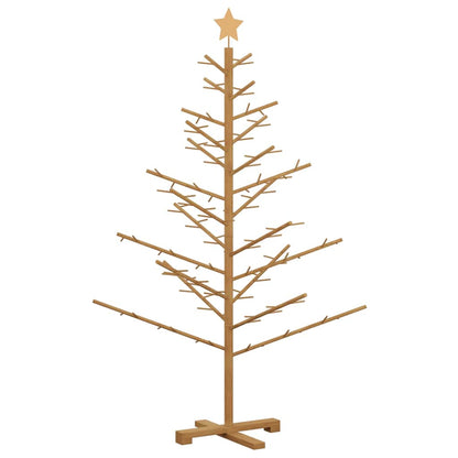 Holz Weihnachtsbaum mit Ständer Braun 150 cm Massivholz Kiefer