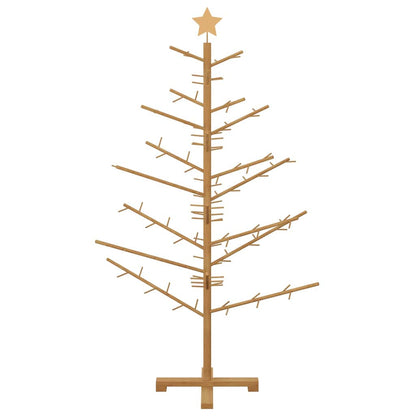 Holz Weihnachtsbaum mit Ständer Braun 150 cm Massivholz Kiefer