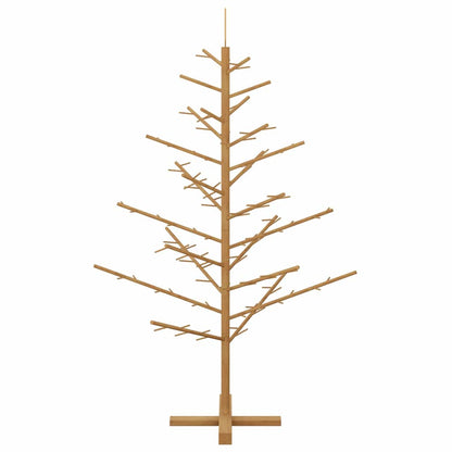 Holz Weihnachtsbaum mit Ständer Braun 150 cm Massivholz Kiefer