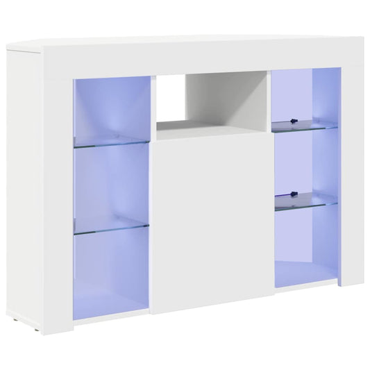 Eck-LED-TV-Schrank Wandmontiert Weiß 100x40x68cm Holzwerkstoff