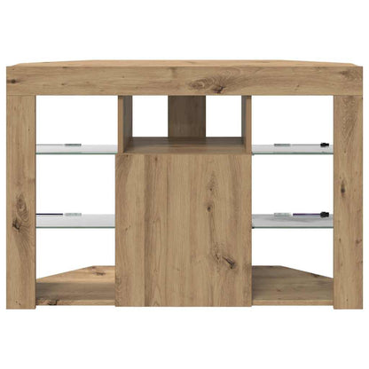 Eck-LED-TV-Schrank Artisan-Eiche 108 x 40 x 68 cm Holzwerkstoff